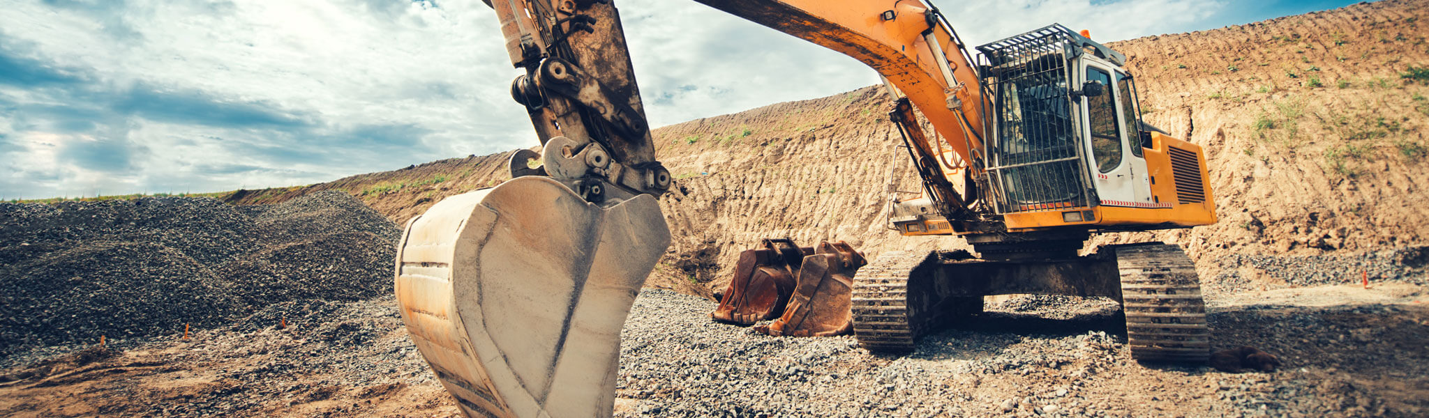 Excavator Digging